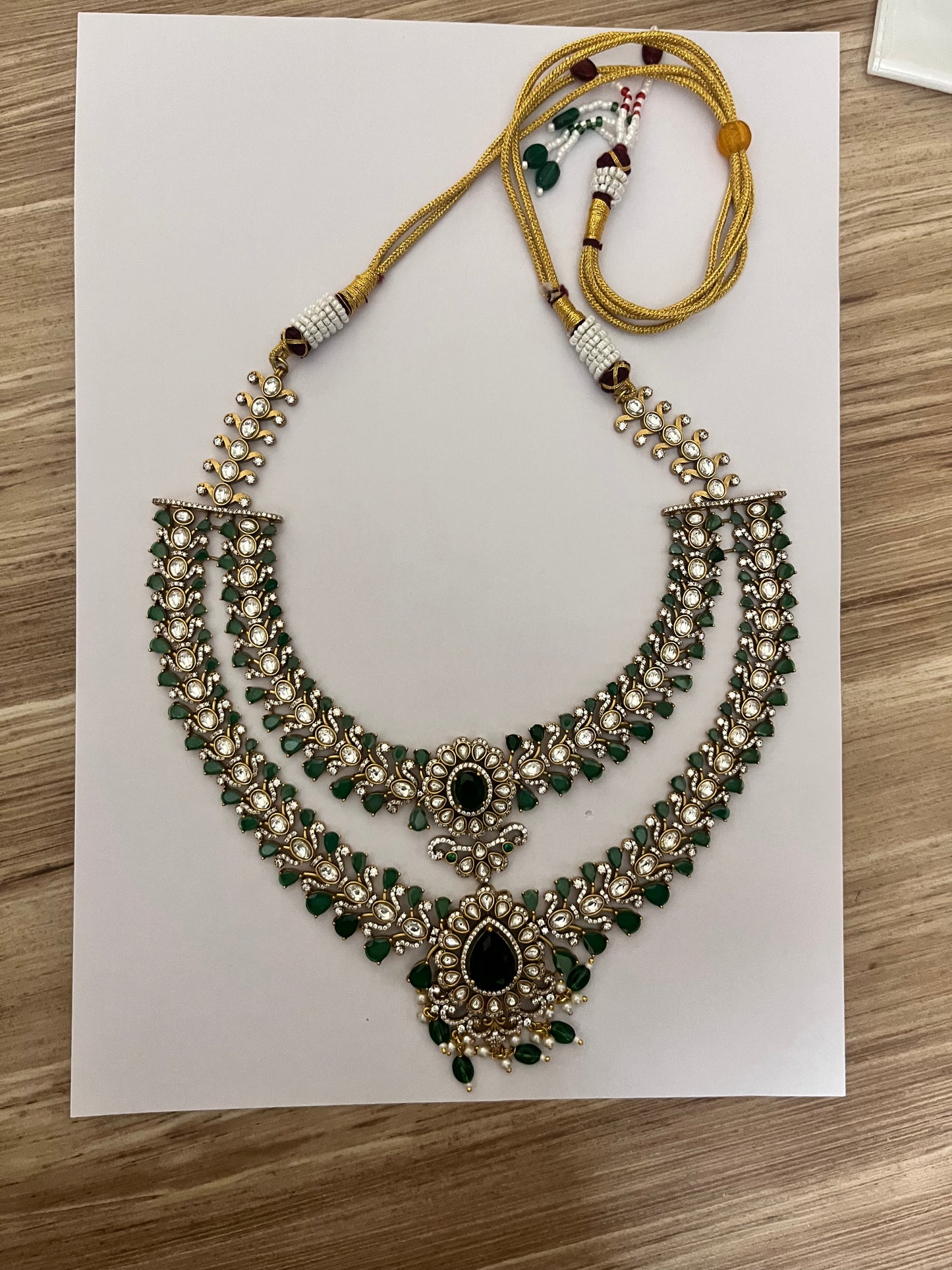 Kanakavalli Alankaar Set | Brass & Stone Bridal Jewelry | Kundan-Inspired Ritunjan Heritage