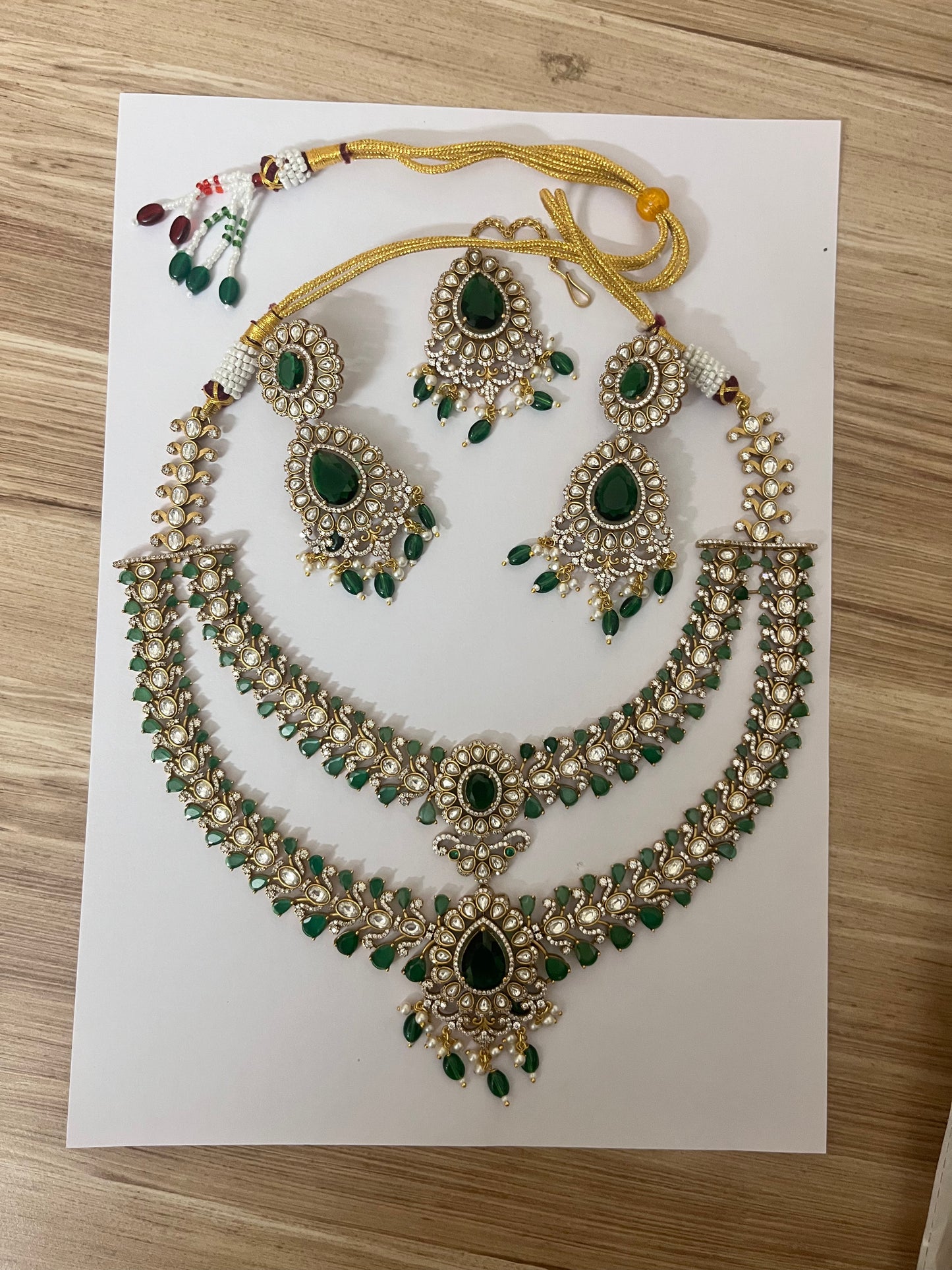 Kanakavalli Alankaar Set | Brass & Stone Bridal Jewelry | Kundan-Inspired Ritunjan Heritage