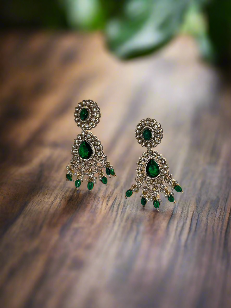 Kanakavalli Alankaar Set | Brass & Stone Bridal Jewelry | Kundan-Inspired Ritunjan Heritage